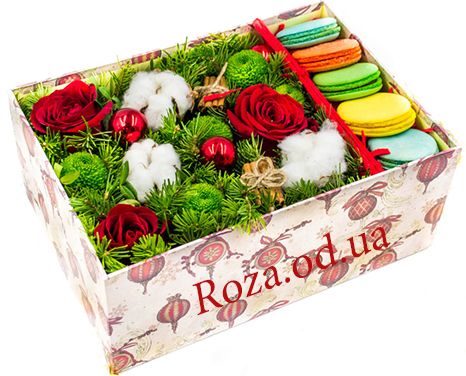  Flowers in a box for the New Year 