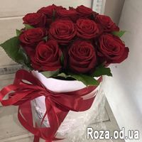 11 красных роз в коробке - Фото 2
