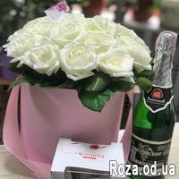 21 роза в коробке - Фото 1
