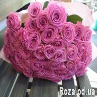 51 розовая роза 60 см - Фото 1