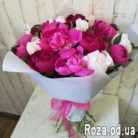 Букет из 19 пионов - Фото 1