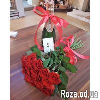 Букет из 21 красной розы - Фото 3