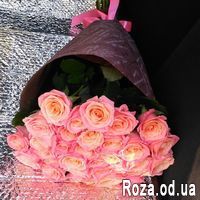 39 персиковых роз - Фото 1