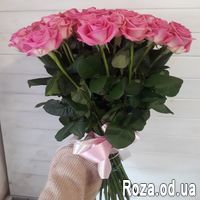 51 розовая роза 60 см - Фото 2