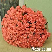 101 оранжевая роза 60 см - Фото 2