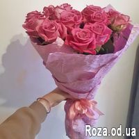 15 розовых роз - Фото 1