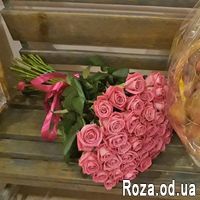 45 розовых роз - Фото 1