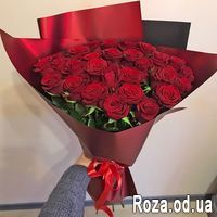 Букет из 29 красных роз - Фото 1