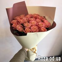 25 персиковых роз - Фото 5