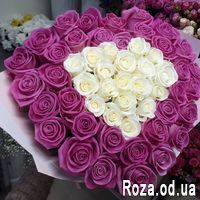 51 розовая роза 60 см - Фото 4