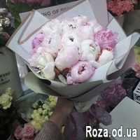 Букет из 15 пионов - Фото 1