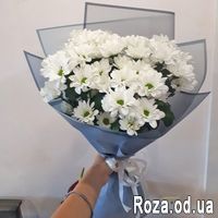 Букет из 5 ромашковых хризантем - Фото 1