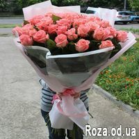 Шикарная 51 оранжевая роза - Фото 1