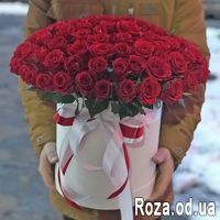 101 красная роза в коробке - Фото 3