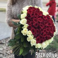 101 роза СЕРДЦЕ - Фото 1