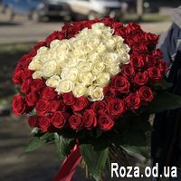 101 роза СЕРДЦЕ - Фото 2