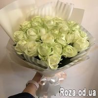 25 белых роз в букете - Фото 3