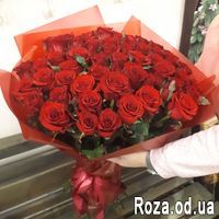 51 красная роза 50 см - Фото 2
