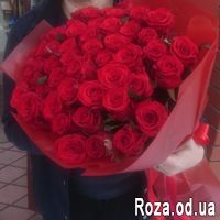 51 красная роза 60 см - Фото 3