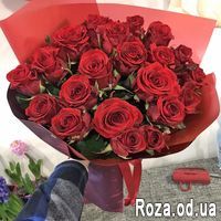 Букет из 21 красной розы - Фото 7