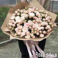 Букет из 51 кустовой розы - Фото 1