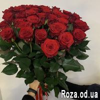 51 красная роза 60 см - Фото 4