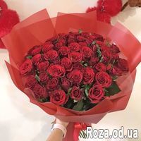 51 красная роза 60 см - Фото 5