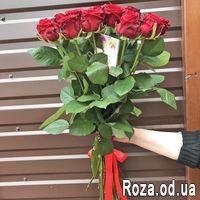 Букет из 17 красных роз - Фото 5
