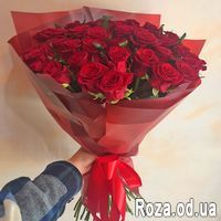 Букет из 45 красных роз - Фото 2