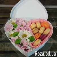 Цветы с макарунами - Фото 1