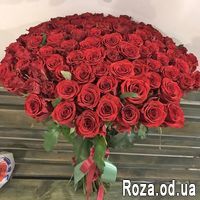 101 красная роза 80 см - Фото 3