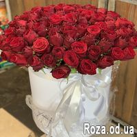 101 красная роза в коробке - Фото 4