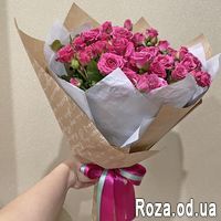 15 кустовых роз - Фото 4