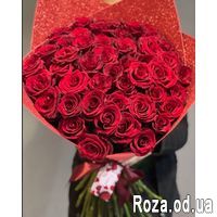 51 красная роза 50 см - Фото 3