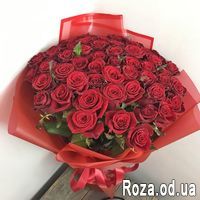 51 красная роза 60 см - Фото 6