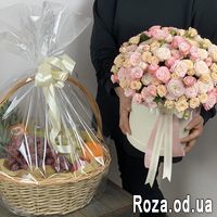 Кустовые розы в коробке - Фото 1