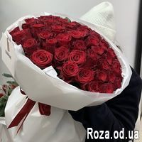51 червона троянда 50 см - Фото 4