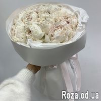 Букет белых пионов - Фото 3