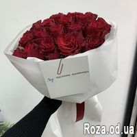 Букет из 21 красной розы - Фото 8