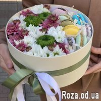 Цветы с макарунами - Фото 2