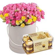 51 кустовая роза и Ferrero