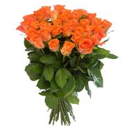 Оранжевые розы в Одессе:35 шт.