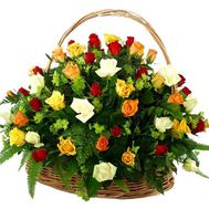 Корзина из 51 розы