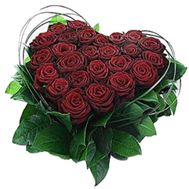 Сердце из роз