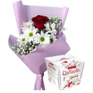 Корпоративный букет с Raffaello