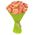 25 peach roses