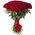 Bouquet of 101 red roses 80 cm