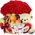 51 roses, teddy bear, fruit, sweets
