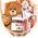 Gift basket with a toy and sweets 1