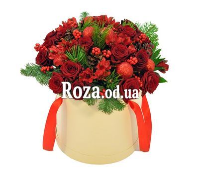 Квіти в коробці на Новий рік